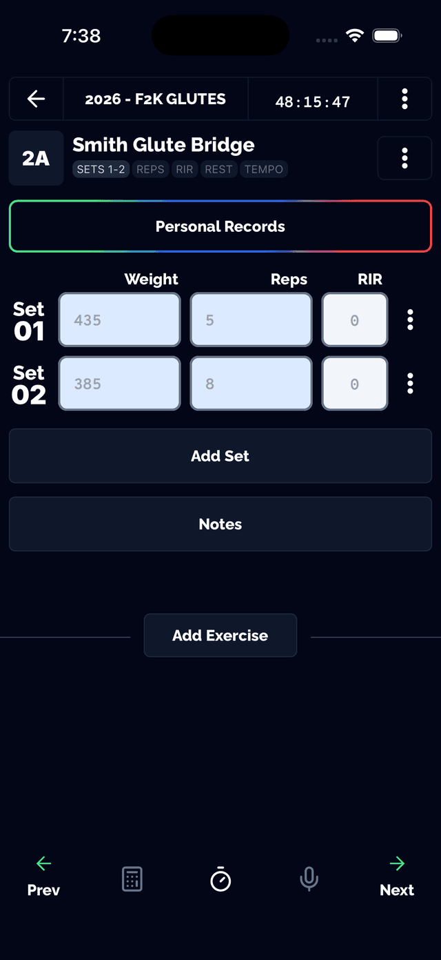 Quick setup for voice commands in workout settings